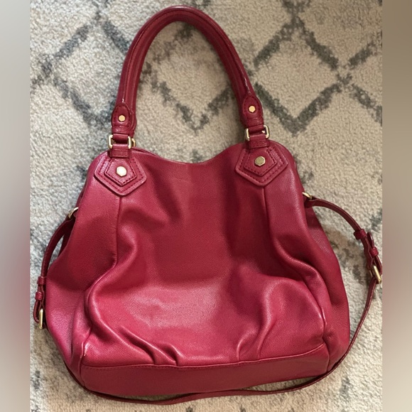 Marc By Marc Jacobs Red Hobo Bag with Gold Hardware - Picture 4 of 4